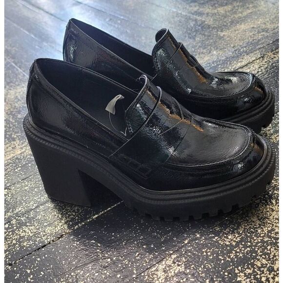 A New Day size 6.5 Chunky black loafer heels! - Picture 4 of 8